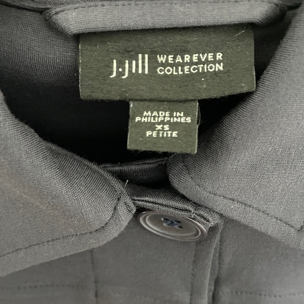 J. Jill Black Button-Up Blazer/Jacket - Picture 2 of 4